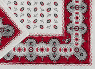 Vangelderen Boerenzakdoek Koffieboon rood 55 x 55 cm