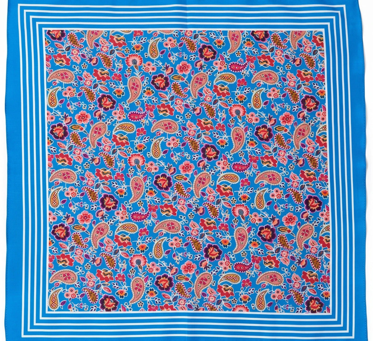 Vangelderen Boerenzakdoek Paisley blauw 55 x 55 cm