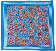 Vangelderen Boerenzakdoek Paisley blauw 55 x 55 cm