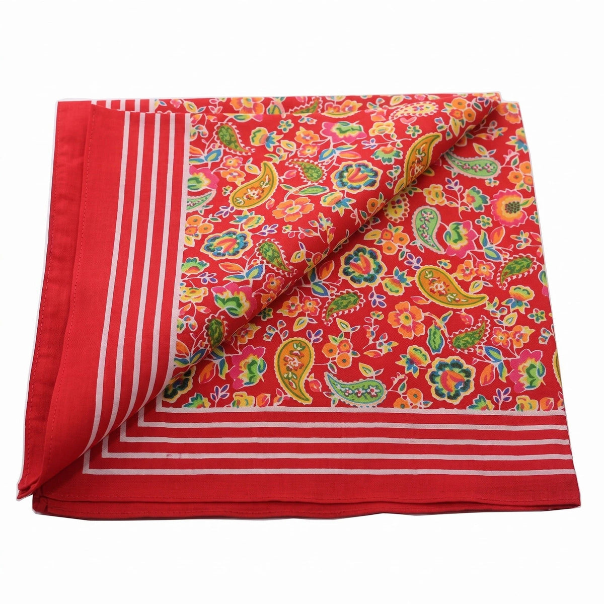 Vangelderen Boerenzakdoek Paisley rood 55 x 55 cm
