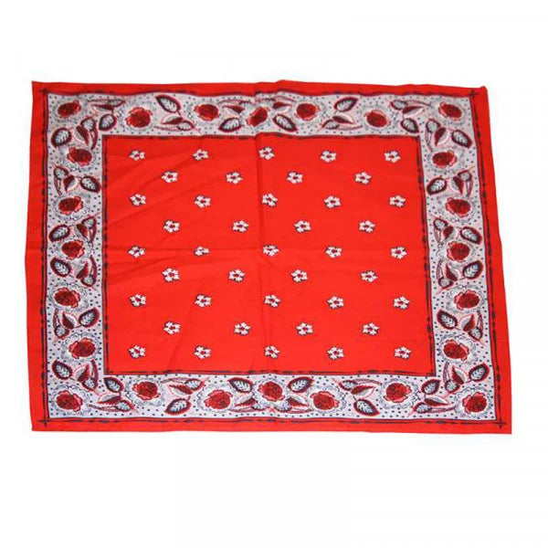 Vangelderen Boerenzakdoek rood Kleine Bloem 55 x 55 cm