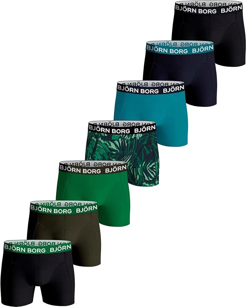 Vingino Bjorn Borg 7-pack heren boxershort - Cotton stretch - Green