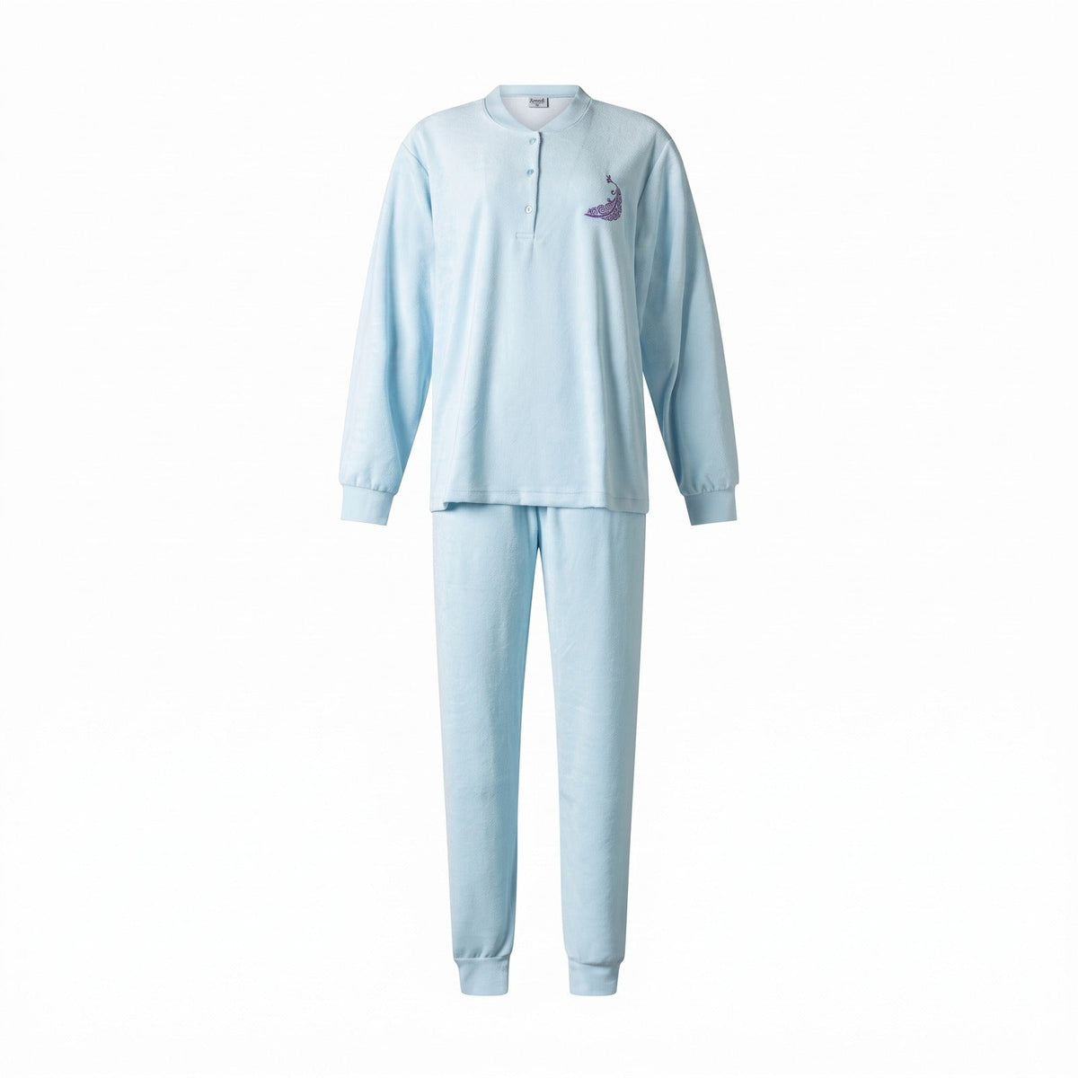 Zetex Lunatex dames pyjama badstof - Blauw