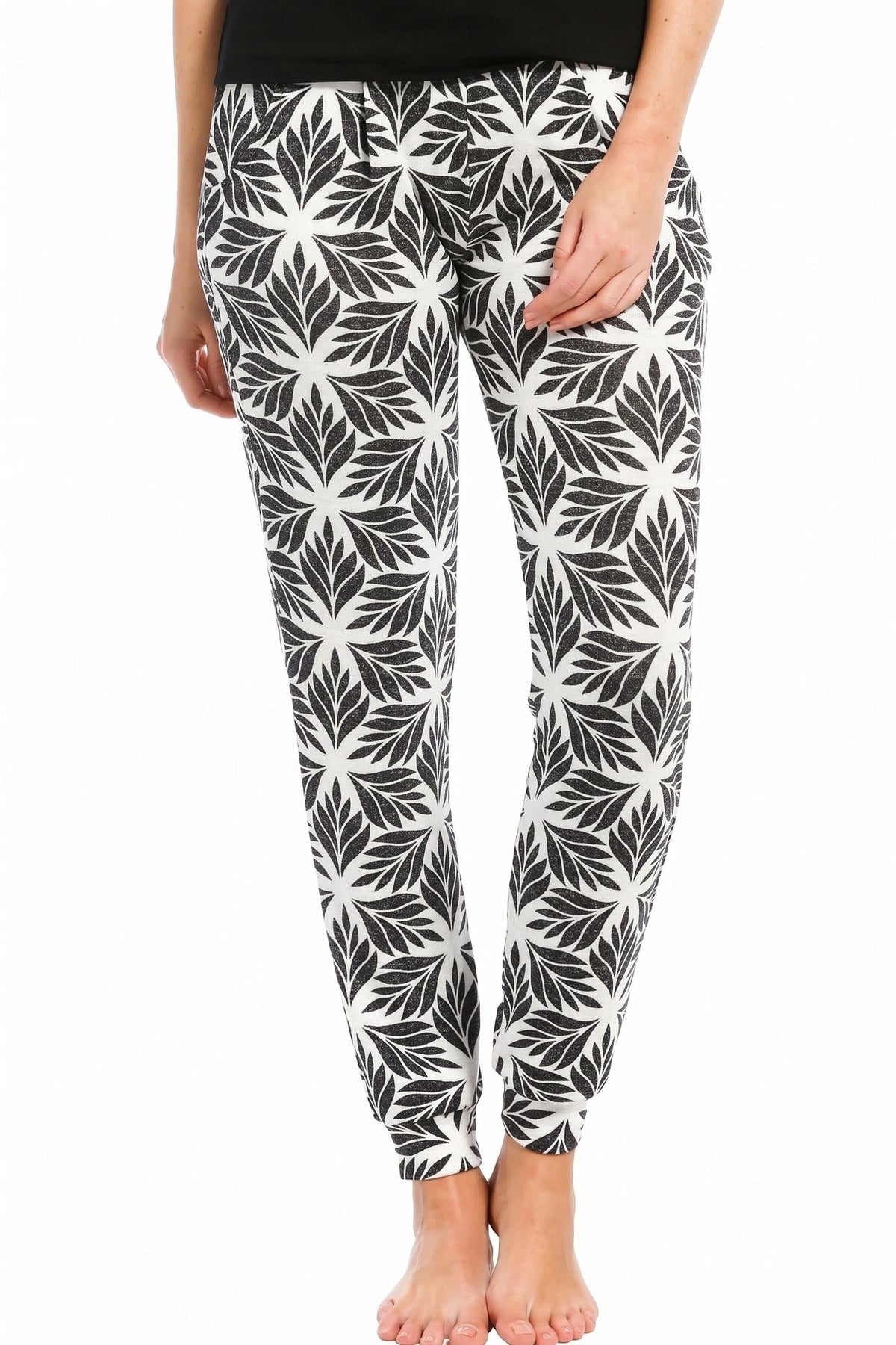Zetex Pastunette 24/7 pyjamabroek / legging dames - NOS - Leaves