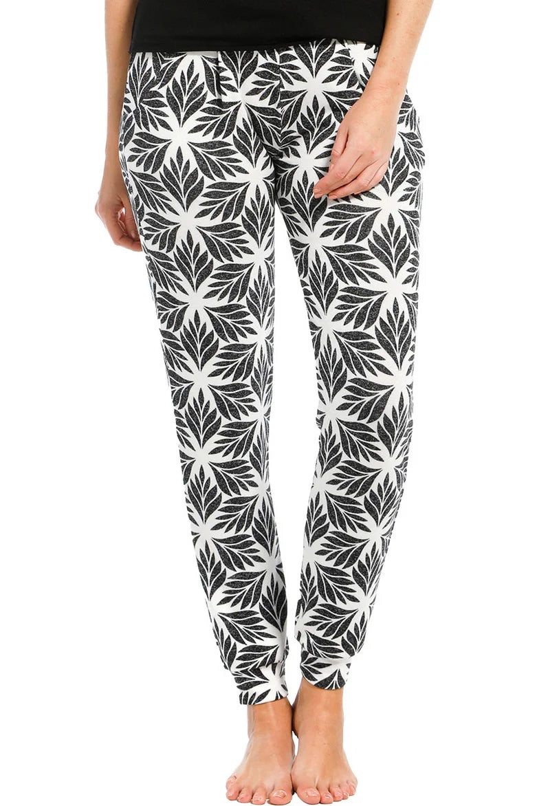 Zetex Pastunette 24/7 pyjamabroek / legging dames - NOS - Leaves
