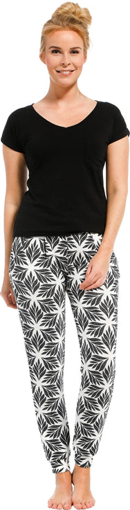 Zetex Pastunette 24/7 pyjamabroek / legging dames - NOS - Leaves