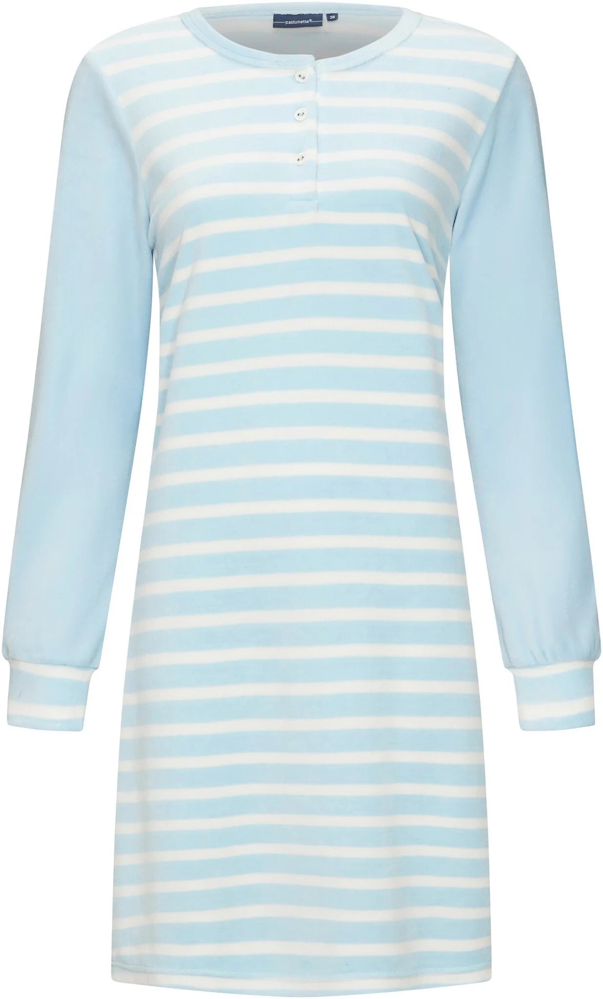 Zetex Pastunette badstof dames nachthemd - Blue Stone