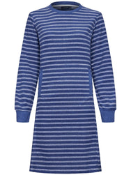 Zetex Pastunette badstof dames nachthemd - Winter Blue