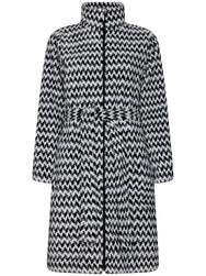 Zetex Pastunette dames Badjas met Rits Fleece - Modern Triangle
