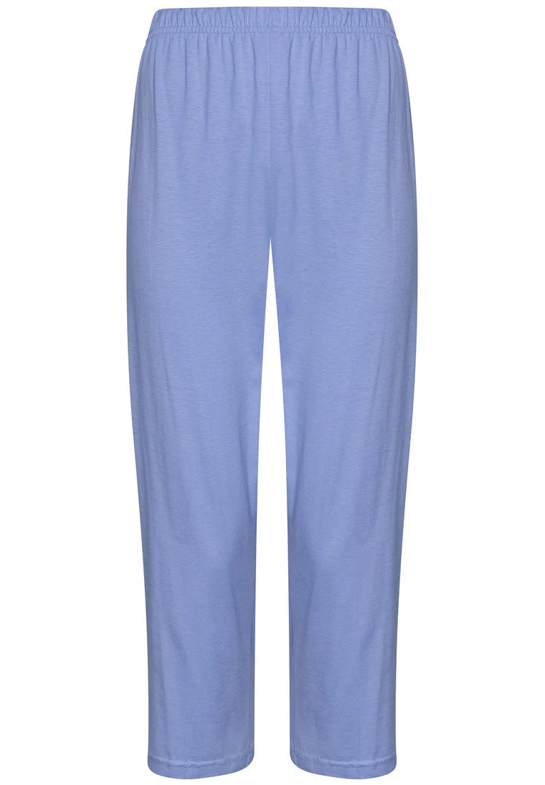 Zetex Pastunette dames capri pyjama - Shortama - Blue Foral