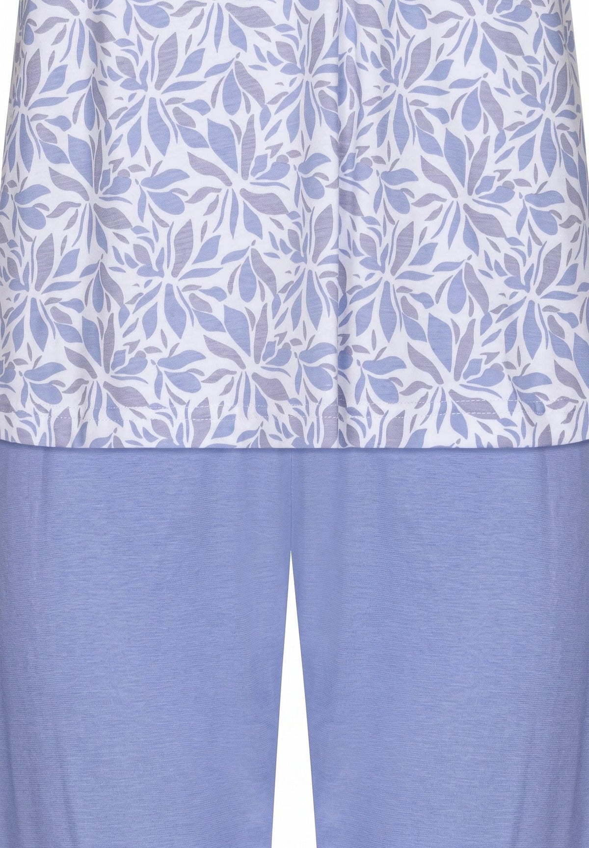 Zetex Pastunette dames capri pyjama - Shortama - Blue Foral