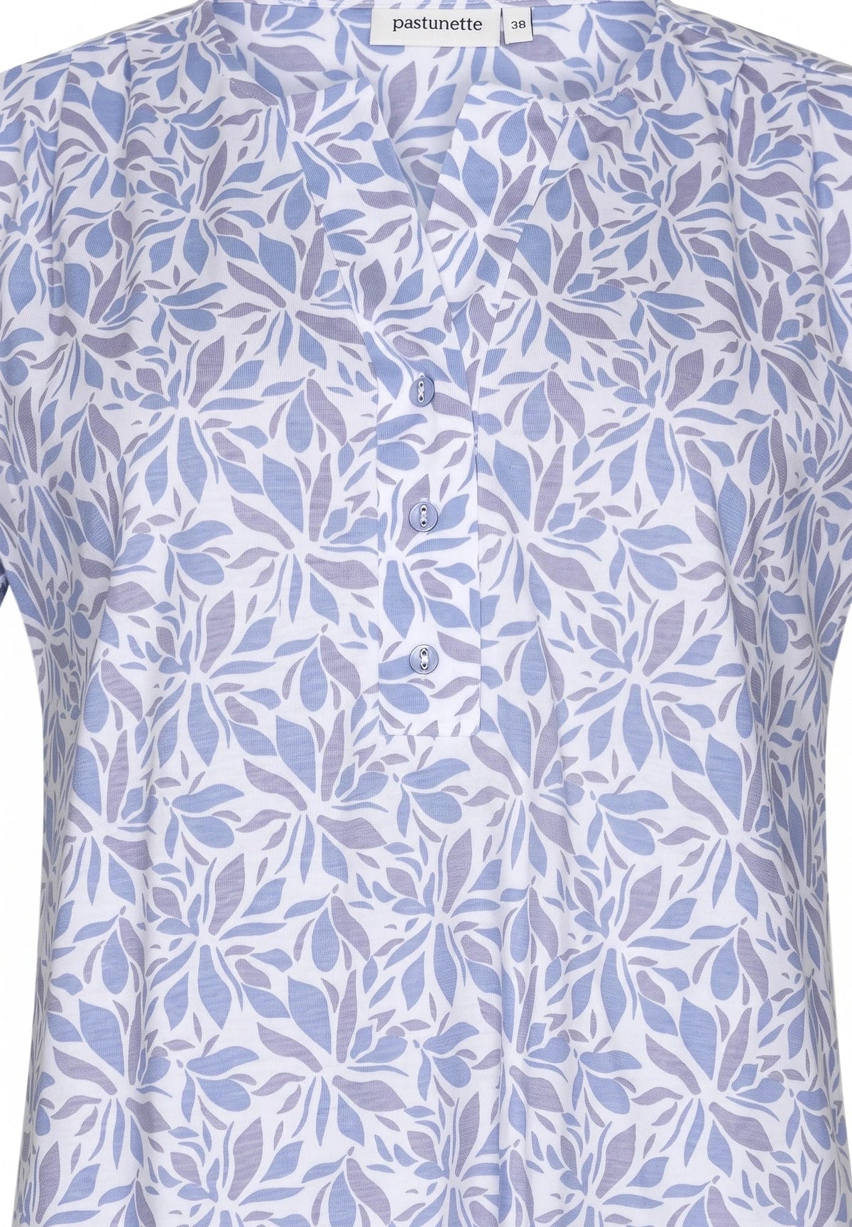 Zetex Pastunette dames capri pyjama - Shortama - Blue Foral
