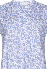 Zetex Pastunette dames capri pyjama - Shortama - Blue Foral
