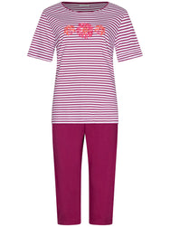 Zetex Pastunette dames capri pyjama - Shortama - Paradise pink