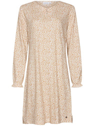 Zetex Pastunette dames nachthemd lange mouw - Beige