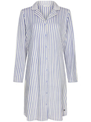 Zetex Pastunette dames nachthemd met knoopsluiting-Blauw streep