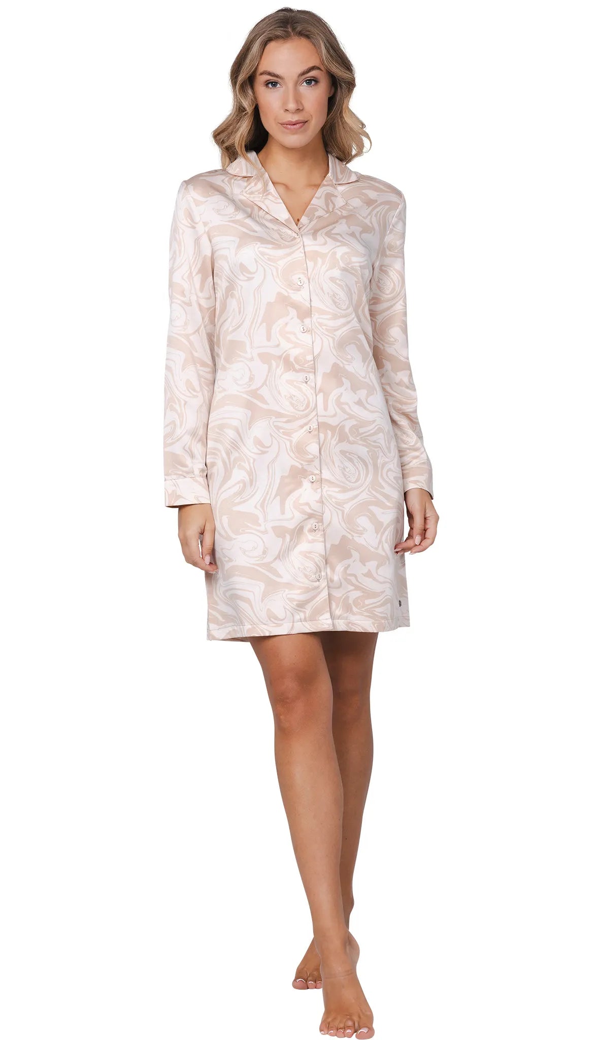 Zetex Pastunette Dames nachthemd Satijn - Swirl