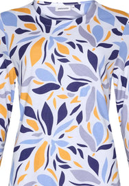 Zetex Pastunette dames pyjama lange mouwen - Graphic Leaves