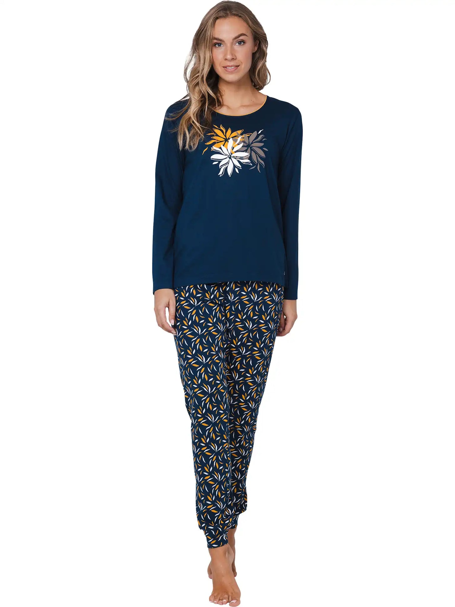 Zetex Pastunette dames pyjama lange mouwen - Moonlite