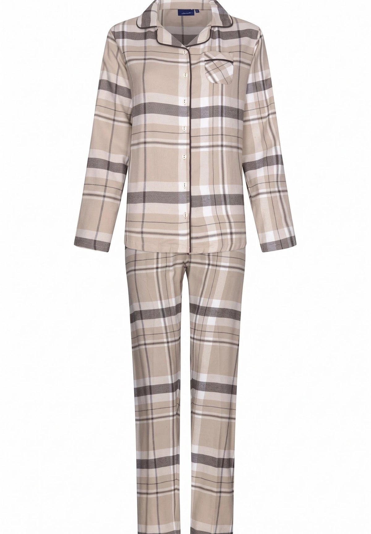 Zetex Pastunette dames pyjama met knoopsluiting