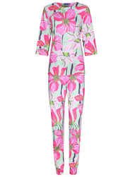 Zetex Pastunette dames pyjama - Summer Pink Flower