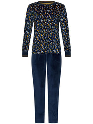 Zetex Pastunette Fleece dames pyjama - Moonlite
