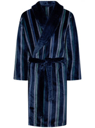 Zetex Pastunette Fleece heren badjas - Blauw