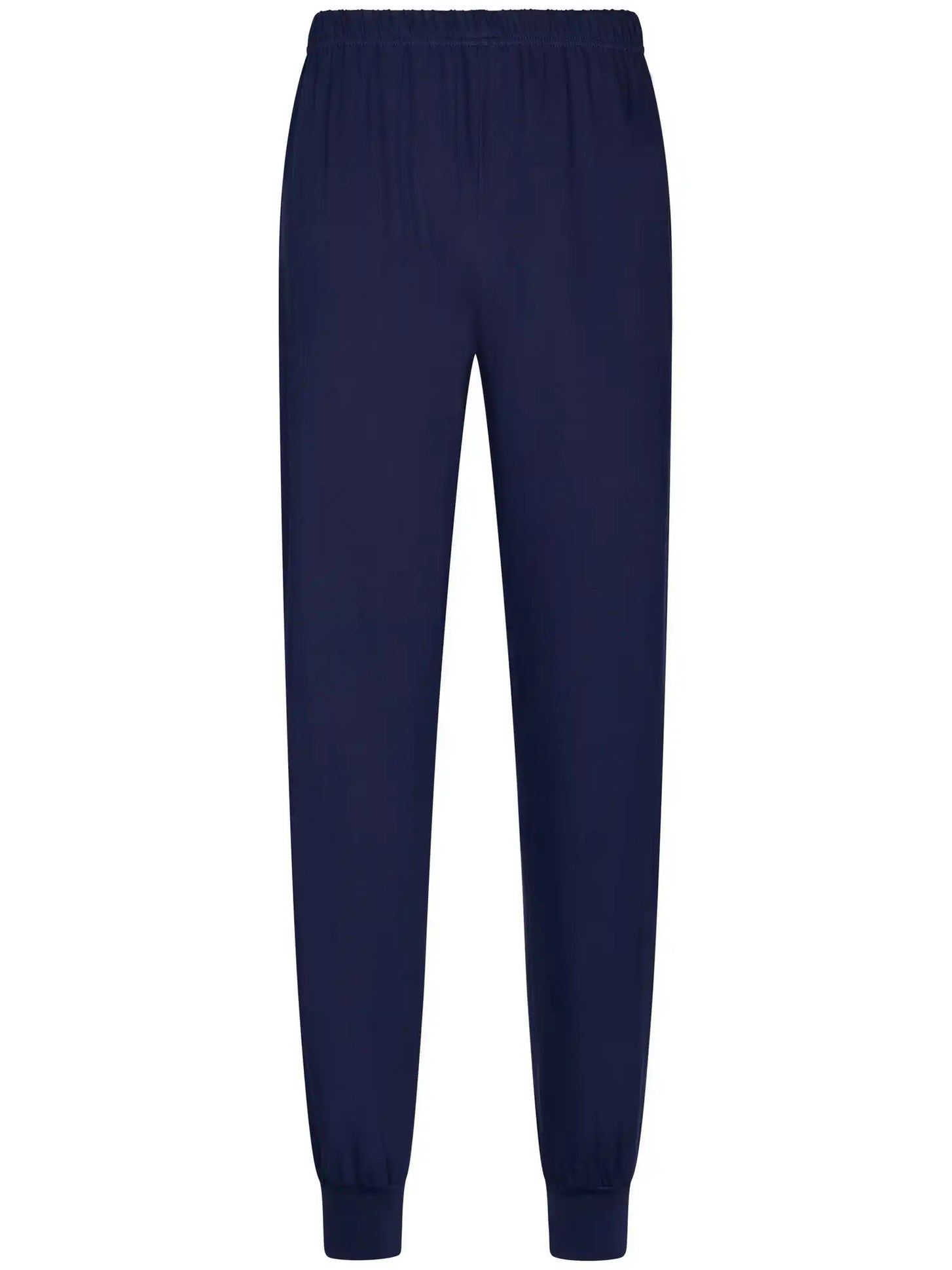 Zetex Pastunette Heren katoenen pyjama met lange mouwen - Linear Blauw