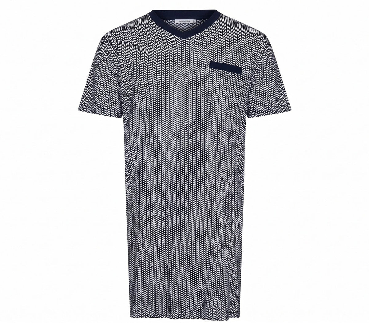 Zetex Pastunette Heren Nachthemd - Donkerblauw met print