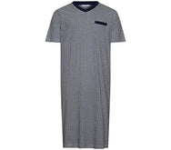 Zetex Pastunette Heren Nachthemd - Donkerblauw met print