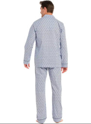 Zetex Pastunette Heren Pyjama katoen met knoopsluiting