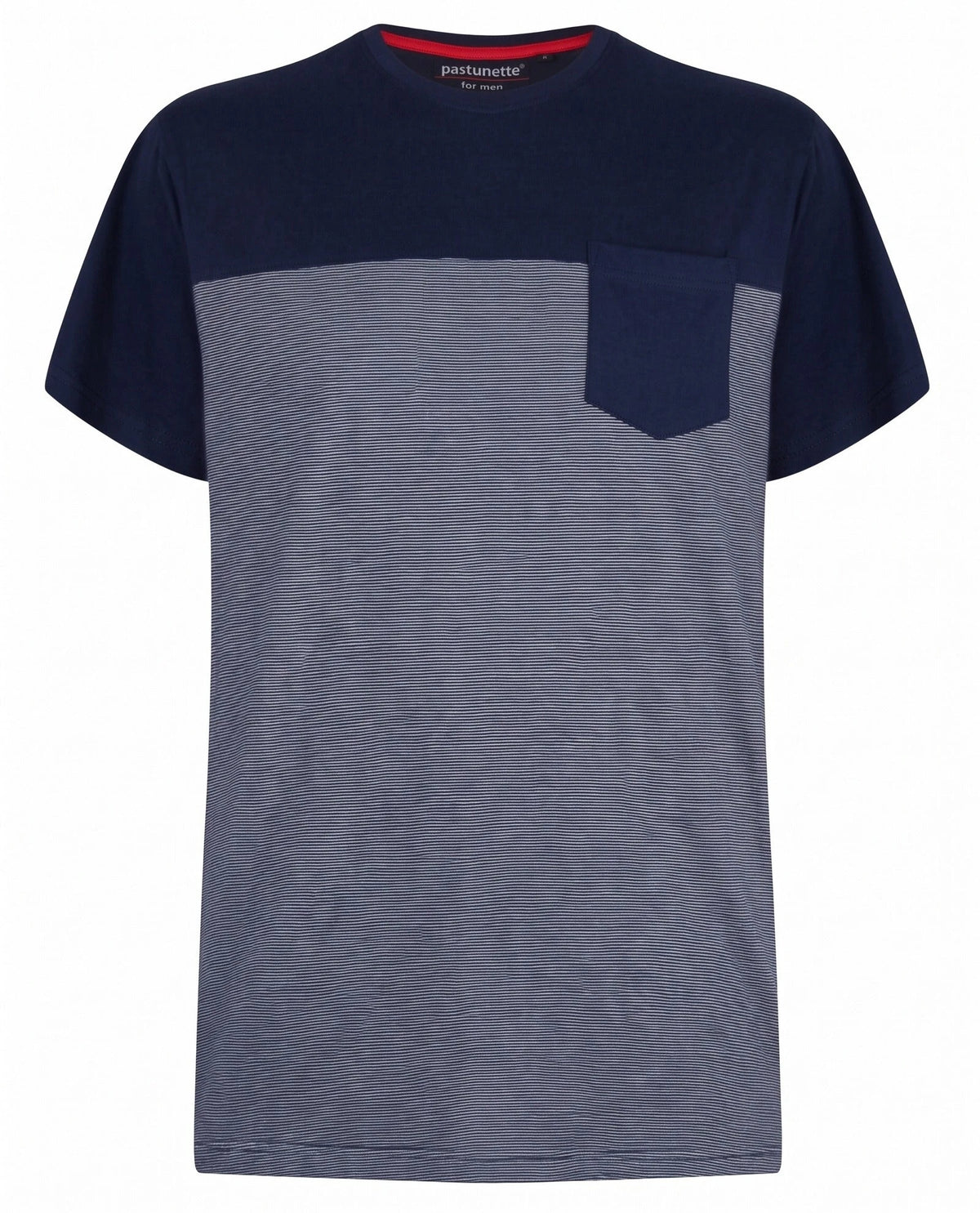 Zetex Pastunette heren pyjama shirt K/M Jake - NOS -blauw