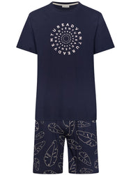 Zetex Pastunette heren shortama - Donkerblauw -Adventure