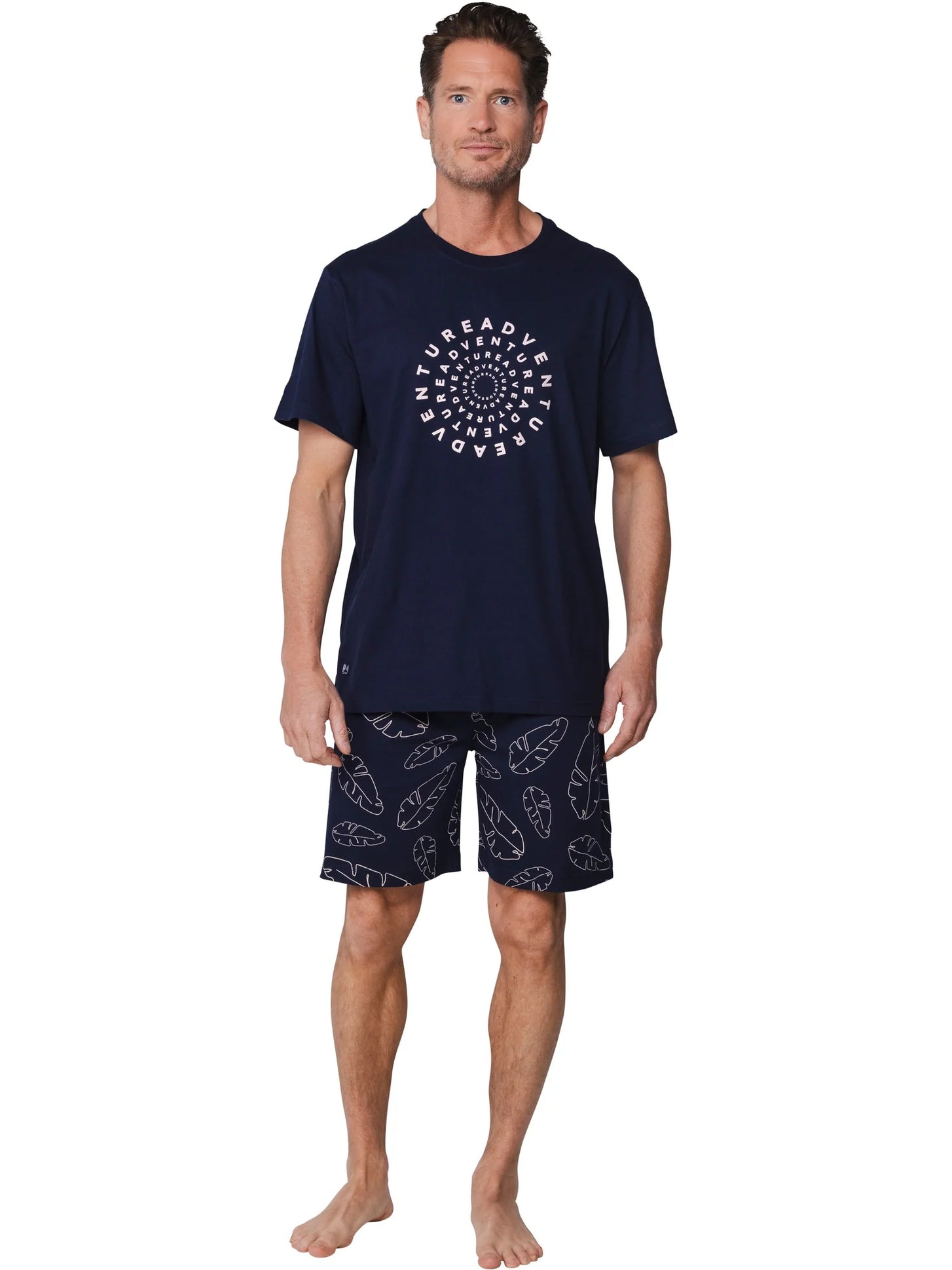 Zetex Pastunette heren shortama - Donkerblauw -Adventure