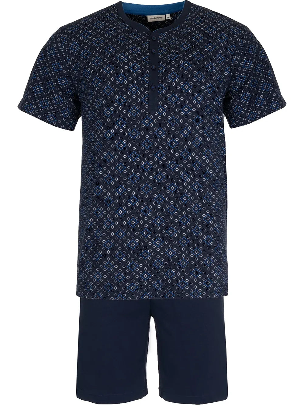 Zetex Pastunette heren shortama - Donkerblauw