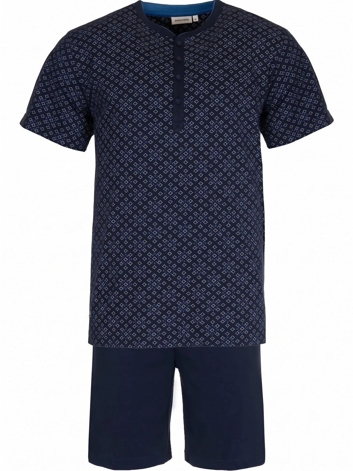 Zetex Pastunette heren shortama - Donkerblauw
