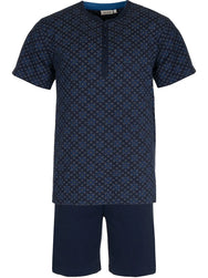 Zetex Pastunette heren shortama - Donkerblauw