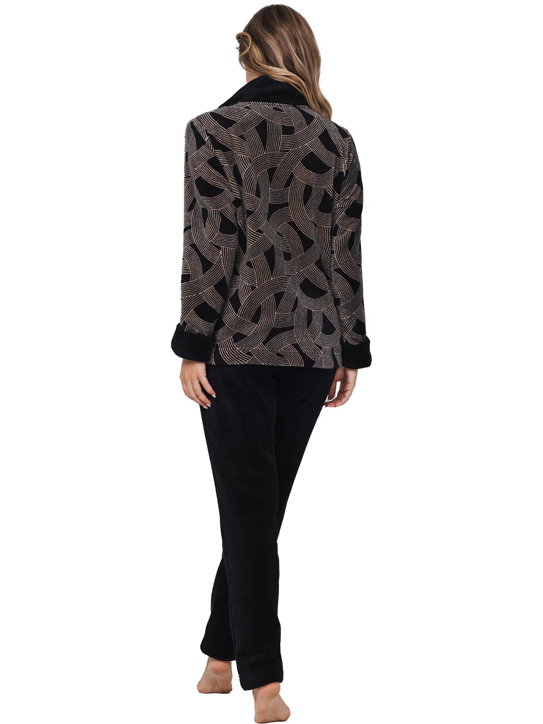 Zetex Pastunette Huispak Dames Fleece - zwart