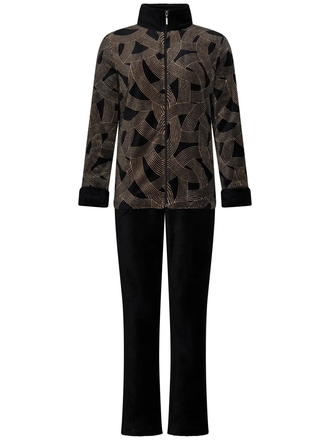 Zetex Pastunette Huispak Dames Fleece - zwart