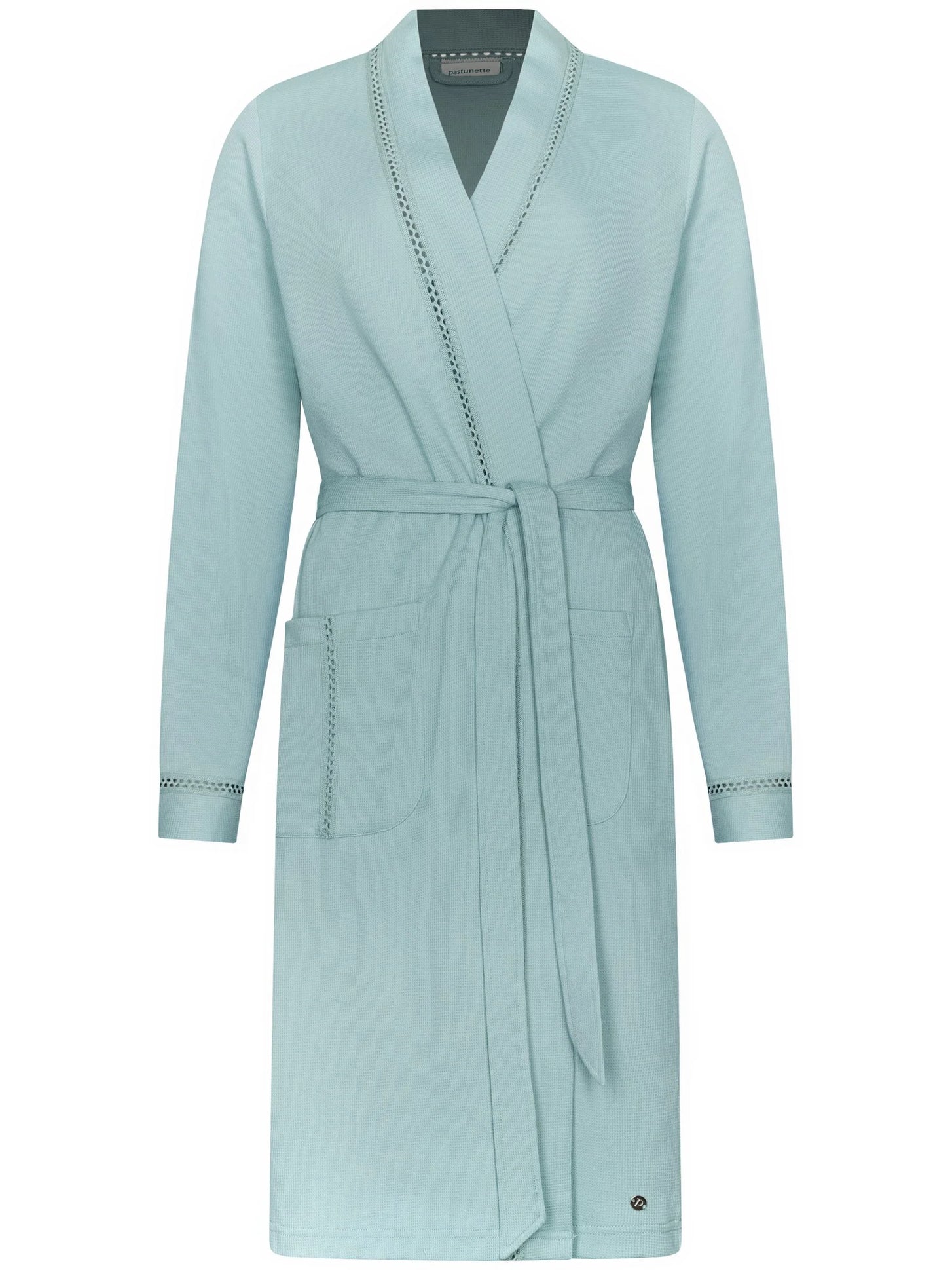 Zetex Pastunette lange dames badjas - Stone Blue