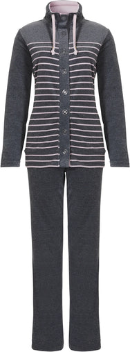 Zetex Pastunette pyjama pak dames velours - warm huispak - lange mouwen