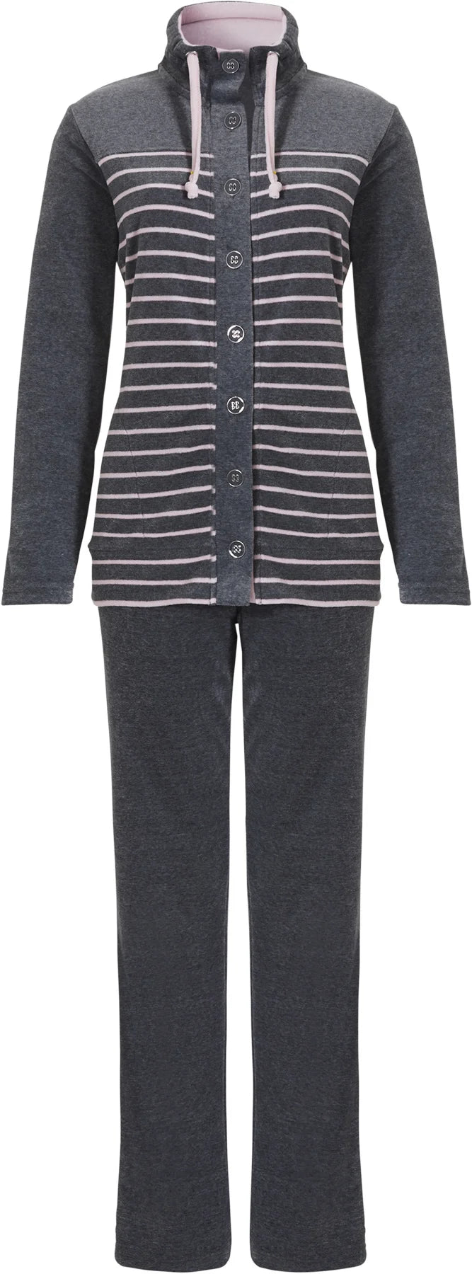 Zetex Pastunette pyjama pak dames velours - warm huispak - lange mouwen