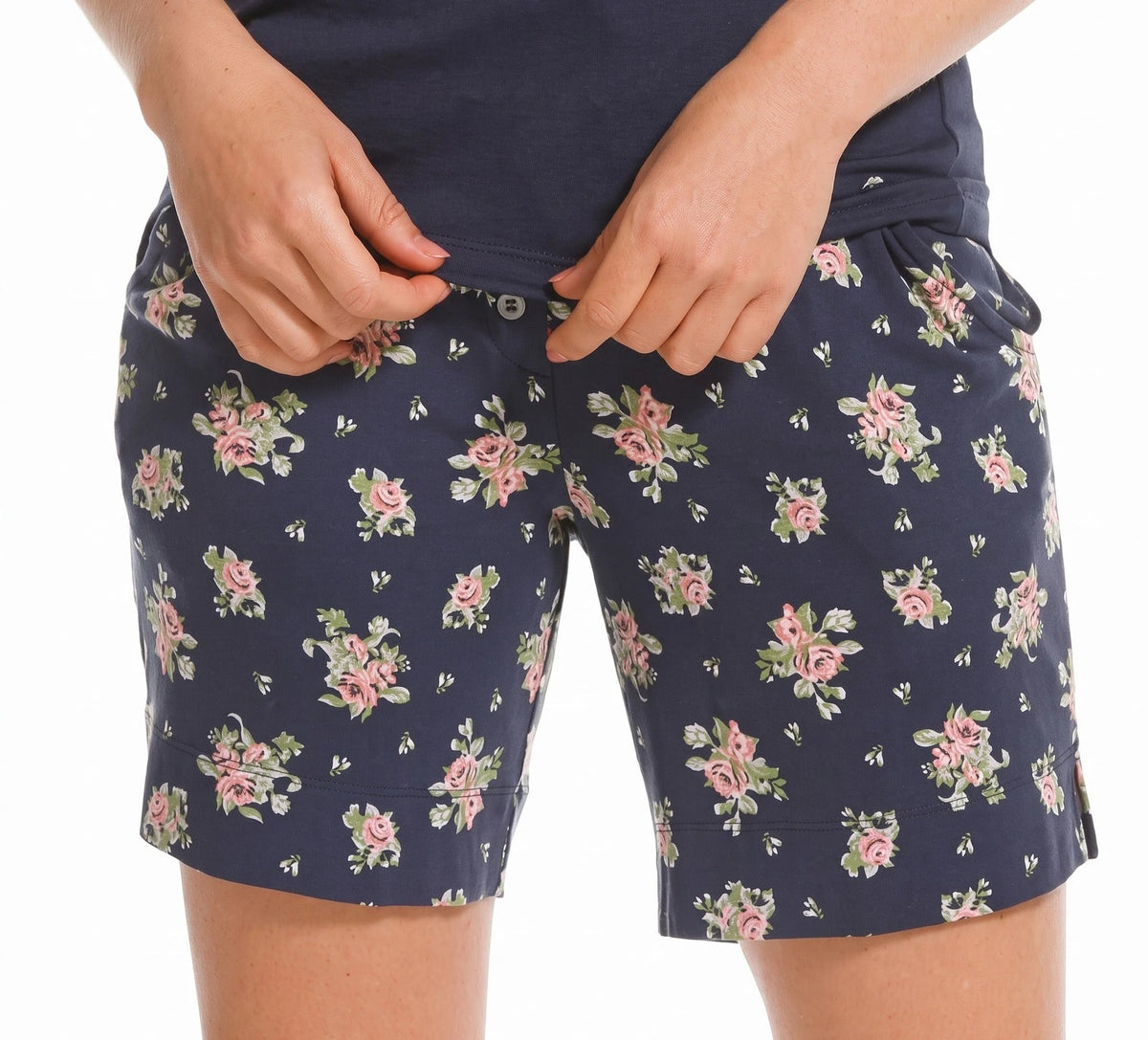 Zetex Pastunette pyjama short dames kort - Blue Flower
