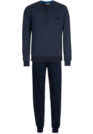 Zetex Pastunette tricot heren pyjama - Donkerblauw