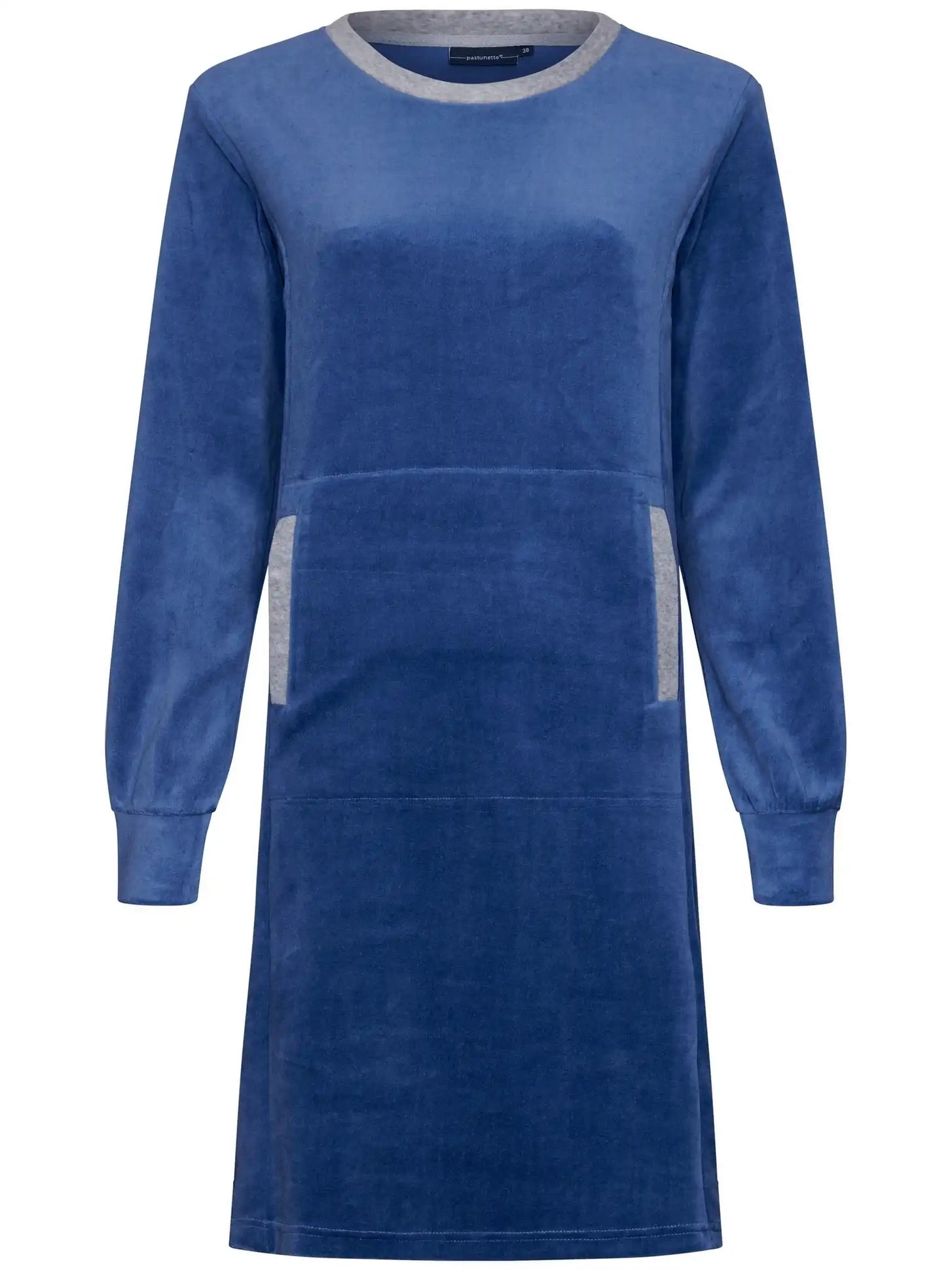 Zetex Pastunette velours dames nachthemd - Winter Blue