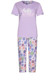 Zetex Rebelle capri pyjama dames - Hello summer