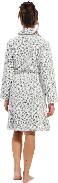 Zetex Rebelle dames Badjas Fleece ''Panter''
