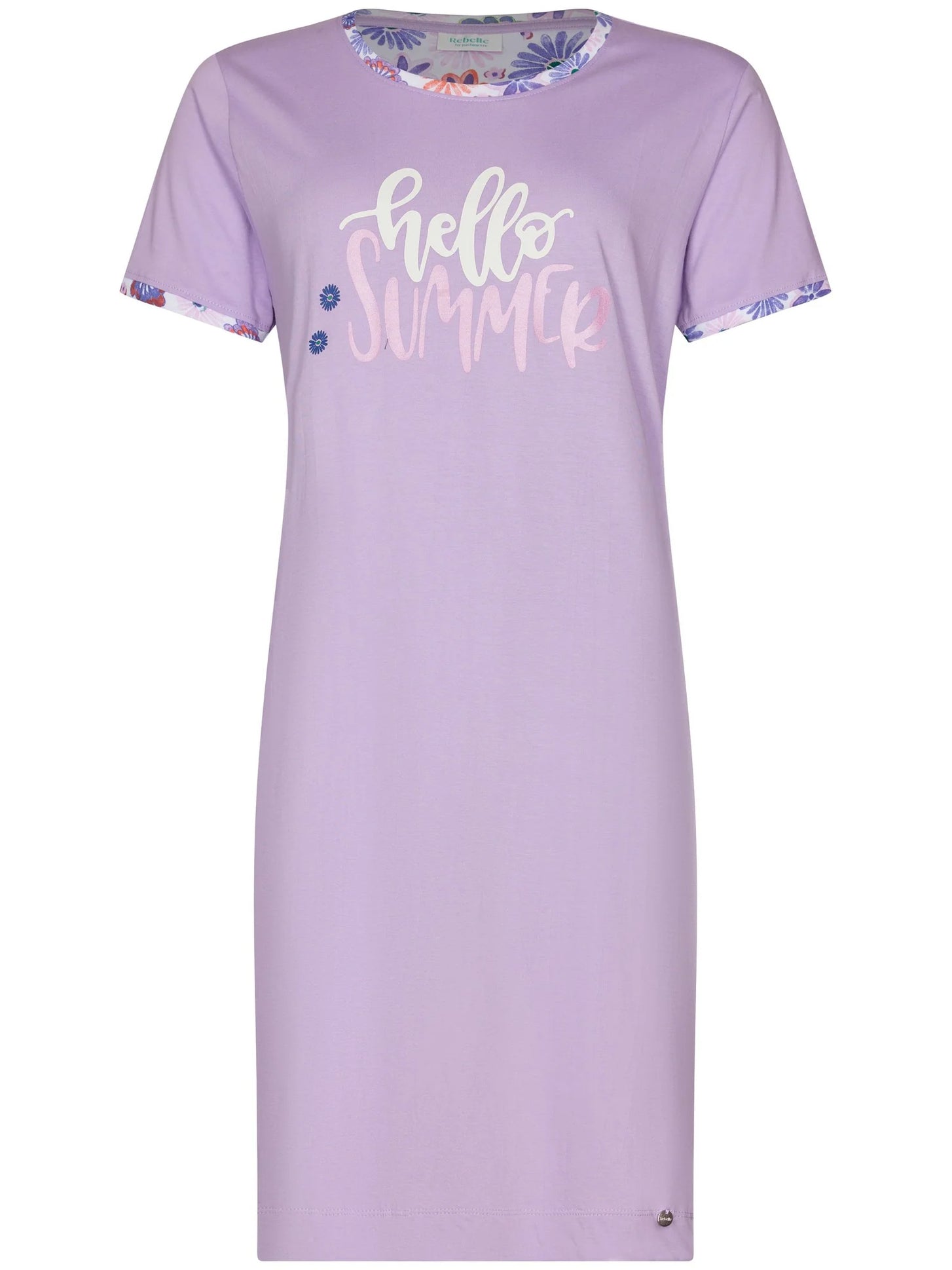 Zetex Rebelle dames nachthemd katoen - Korte mouw - Hello Summer