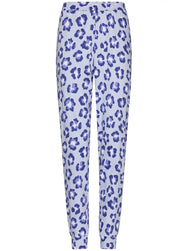 Zetex Rebelle Dames Pyjama katoen met lange mouwen - Leopard Lilac