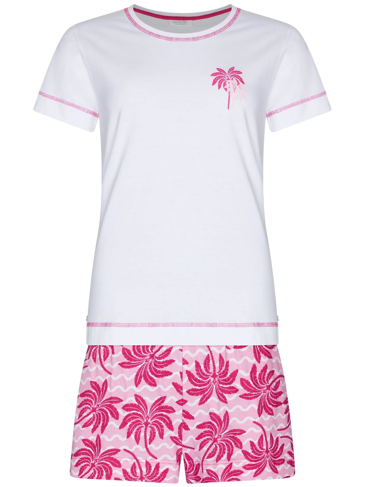 Zetex Rebelle dames shortama biologisch katoen - Palm Spring